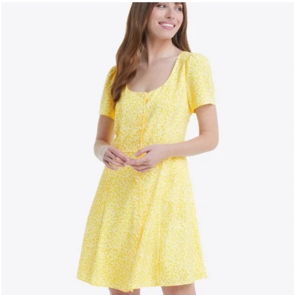 Draper James Bonnie Mini Golden Floral Dress - Picture 2 of 7